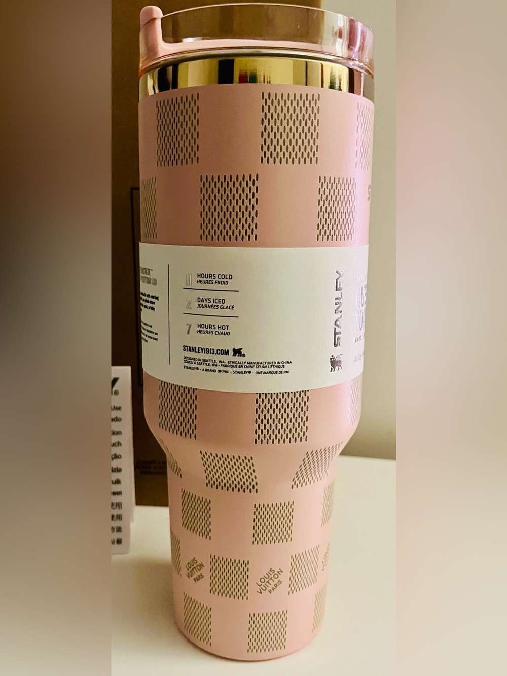 Stanley Quencher H2.0 Tumbler 40oz  - Light Pink - Picture 5 of 5